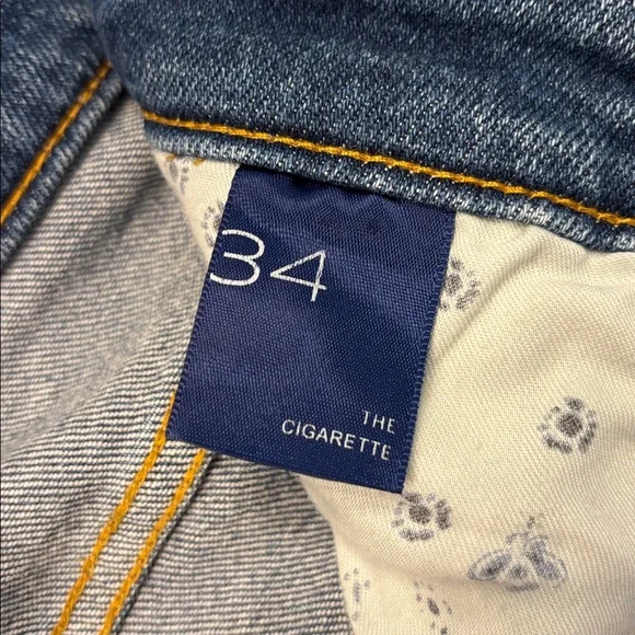 Pilcro The Cigarette Slim Straight Jeans in Distressed Light Wash, 34/18 - Picture 14 of 14